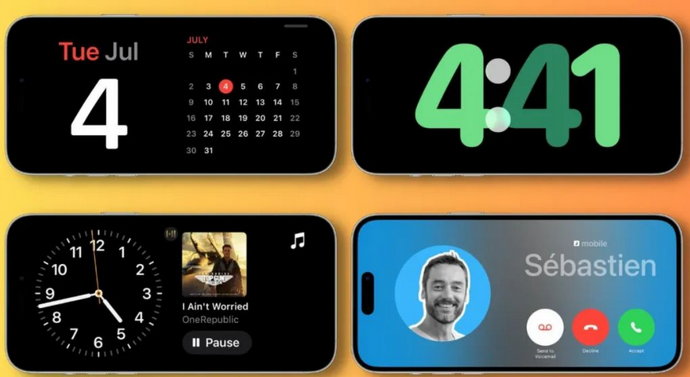 金口河苹果手机维修分享iOS17横屏充电待机显示有什么好处 