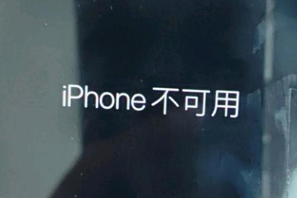 金口河苹果服务网点分享锁屏界面显示“iPhone 不可用”如何解决 