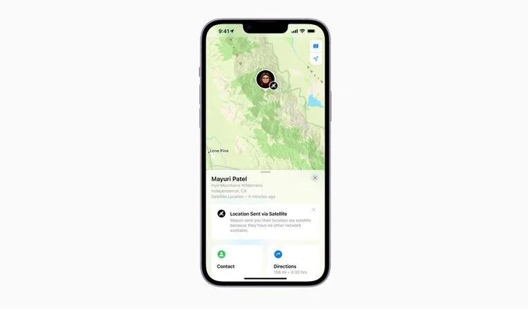 金口河苹果14维修分享iPhone14系列中 FindMy功能通过卫星分享位置方法教程 